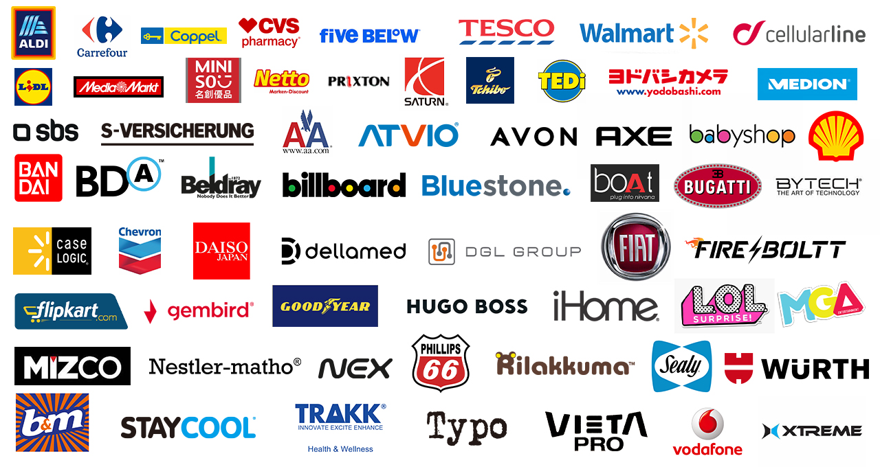 Retail and channel partner logo wall